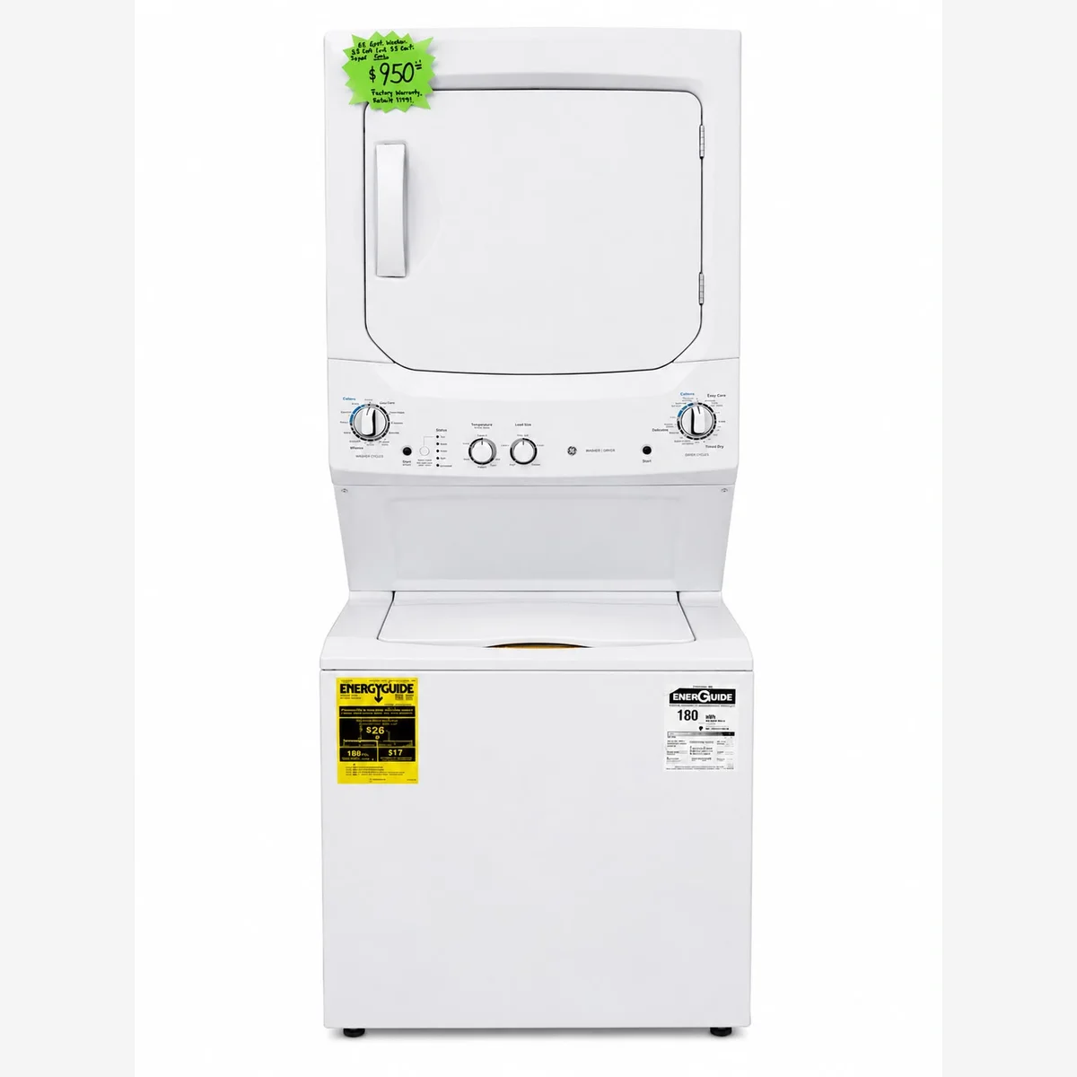 Stacked Washer and Dryer Unit - imagen 1