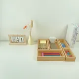 Teicui Bamboo Drawer Organizer Set - Expandable and Stackable miniatura 2