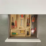 Teicui Bamboo Drawer Organizer Set - Expandable and Stackable miniatura 4
