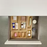 Teicui Bamboo Drawer Organizer Set - Expandable and Stackable miniatura 7