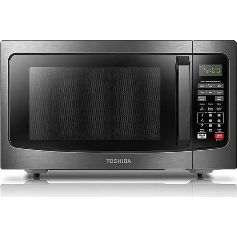 Toshiba — Microondas de encimera Negro acero inoxidable
