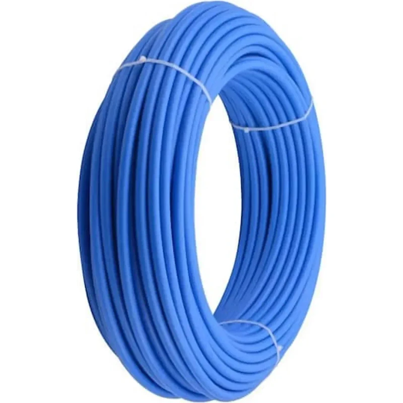 Tubo PEX azul en rollo — Agua fría