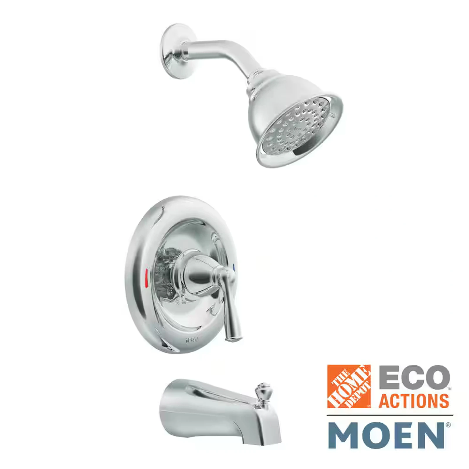 Moen Banbury — Tina y regadera Cromo pulido - imagen 1
